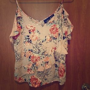 Floral off the shoulder blouse